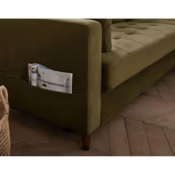 Best Mobilier Anna Canapé d'angle 4 siège(s) Vert - Vue supplémentaire 5