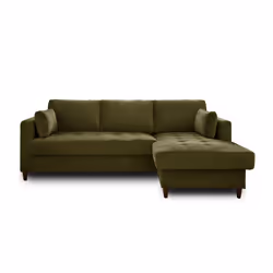 Best Mobilier Anna Canapé d'angle 4 siège(s) Vert - Vue supplémentaire 6