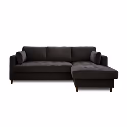 Best Mobilier Anna Canapé d'angle 4 siège(s) Jaune - Vue supplémentaire 6