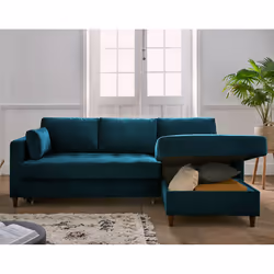 Best Mobilier Anna Canapé d'angle 4 siège(s) Beige - Vue supplémentaire 4