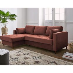 Best Mobilier Anna Canapé d'angle 4 siège(s) Vert, Olive