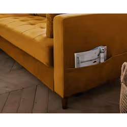 Best Mobilier Anna Canapé d'angle 4 siège(s) Couleur rouille - Vue supplémentaire 5