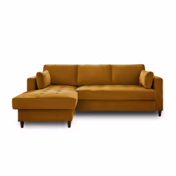Best Mobilier Anna Canapé d'angle 4 siège(s) Couleur rouille - Vue supplémentaire 6