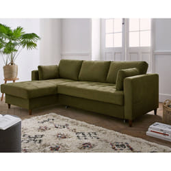 Best Mobilier Anna Canapé d'angle 4 siège(s) Vert