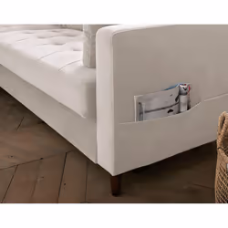Best Mobilier Anna Canapé d'angle 4 siège(s) Bleu - Vue supplémentaire 5