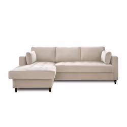 Best Mobilier Anna Canapé d'angle 4 siège(s) Bleu - Vue supplémentaire 6