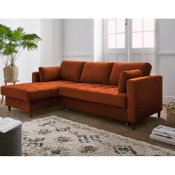 Best Mobilier Anna Canapé d'angle 4 siège(s) Rose