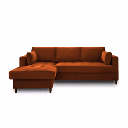 Best Mobilier Anna Canapé d'angle 4 siège(s) Rose - Vue supplémentaire 6
