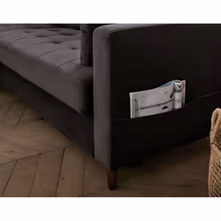 Best Mobilier Anna Canapé d'angle 4 siège(s) Jaune - Vue supplémentaire 5