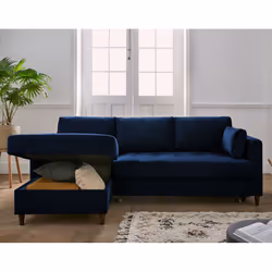 Best Mobilier Anna Canapé d'angle 4 siège(s) Gris - Vue supplémentaire 4