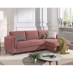 Best Mobilier Brooke, Vert, Olive, Velours, Bois, 2330 mm, 1530 mm, 850 mm