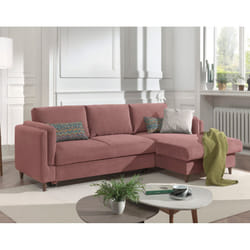 Best Mobilier Brooke Canapé d'angle 4 siège(s) Vert, Olive