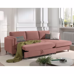 Best Mobilier Brooke Canapé d'angle 4 siège(s) Vert, Olive