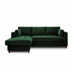 Best Mobilier Brooke Canapé d'angle 4 siège(s) Bleu - Vue supplémentaire 6