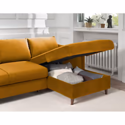 Best Mobilier Brooke Canapé d'angle 4 siège(s) Couleur rouille - Vue supplémentaire 4