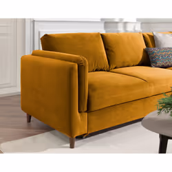 Best Mobilier Brooke Canapé d'angle 4 siège(s) Couleur rouille - Vue supplémentaire 5