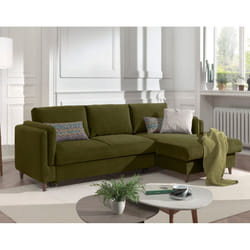 Best Mobilier Brooke Canapé d'angle 4 siège(s) Vert