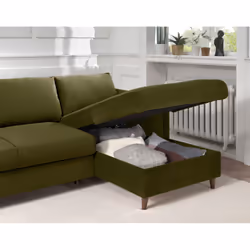 Best Mobilier Brooke Canapé d'angle 4 siège(s) Vert - Vue supplémentaire 4