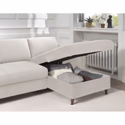 Best Mobilier Brooke Canapé d'angle 4 siège(s) Bleu - Vue supplémentaire 4