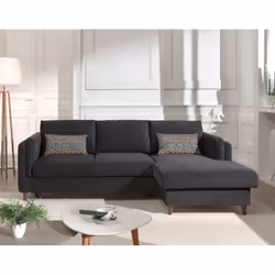 Best Mobilier Brooke Canapé d'angle 4 siège(s) Jaune