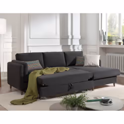 Best Mobilier Brooke Canapé d'angle 4 siège(s) Jaune