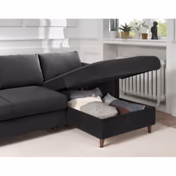 Best Mobilier Brooke Canapé d'angle 4 siège(s) Jaune - Vue supplémentaire 4