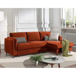 Best Mobilier Brooke Canapé d'angle 4 siège(s) Rose