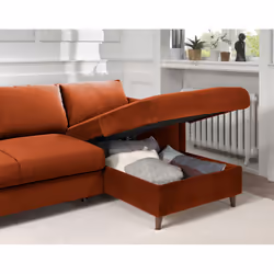 Best Mobilier Brooke Canapé d'angle 4 siège(s) Rose - Vue supplémentaire 4