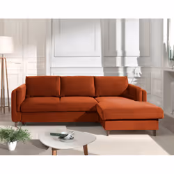 Best Mobilier Brooke Canapé d'angle 4 siège(s) Rose - Vue supplémentaire 6