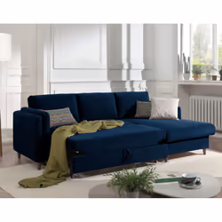 Best Mobilier Brooke Canapé d'angle 4 siège(s) Gris