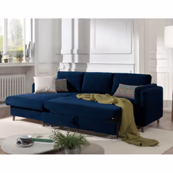 Best Mobilier Brooke Canapé d'angle 4 siège(s) Gris