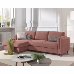 Best Mobilier Brooke, Vert, Olive, Velours, Bois, 2330 mm, 1530 mm, 850 mm