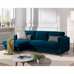 Best Mobilier Brooke, Beige, Velours, Bois, 2330 mm, 1530 mm, 850 mm