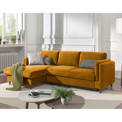 Best Mobilier Brooke Canapé d'angle 4 siège(s) Couleur rouille