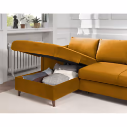 Best Mobilier Brooke Canapé d'angle 4 siège(s) Couleur rouille - Vue supplémentaire 4