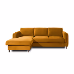 Best Mobilier Brooke Canapé d'angle 4 siège(s) Couleur rouille - Vue supplémentaire 7