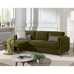 Best Mobilier Brooke Canapé d'angle 4 siège(s) Vert