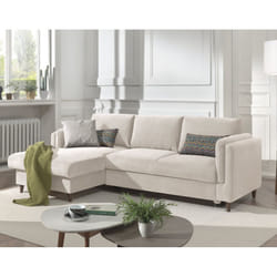 Best Mobilier Brooke Canapé d'angle 4 siège(s) Bleu