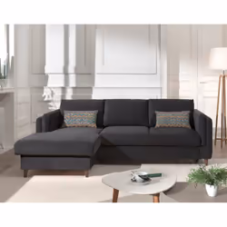 Best Mobilier Brooke Canapé d'angle 4 siège(s) Jaune
