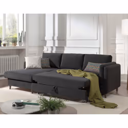 Best Mobilier Brooke Canapé d'angle 4 siège(s) Jaune