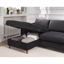 Best Mobilier Brooke Canapé d'angle 4 siège(s) Jaune - Vue supplémentaire 4