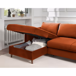 Best Mobilier Brooke Canapé d'angle 4 siège(s) Rose - Vue supplémentaire 4