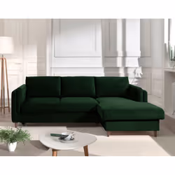 Best Mobilier Brooke Canapé d'angle 4 siège(s) Bleu - Vue supplémentaire 6