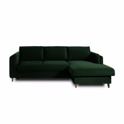 Best Mobilier Brooke Canapé d'angle 4 siège(s) Bleu - Vue supplémentaire 7