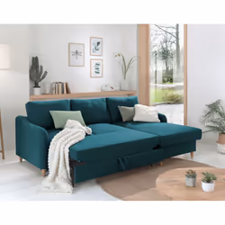 Best Mobilier Will Canapé d'angle 4 siège(s) Beige