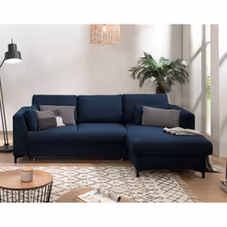 Best Mobilier Tala Canapé d'angle 4 siège(s) Gris