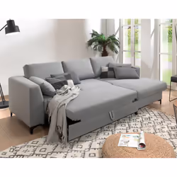 Best Mobilier Tala Canapé d'angle 4 siège(s) Gris