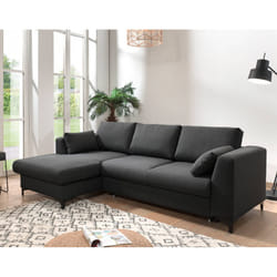 Best Mobilier Jake Canapé d'angle 4 siège(s) Bleu