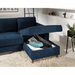 Best Mobilier Jake Canapé d'angle 4 siège(s) Beige - Vue supplémentaire 4