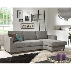 Best Mobilier Jake Canapé d'angle 4 siège(s) Gris